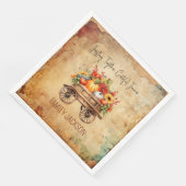 ハーベストナプキン素朴感謝祭カスタム (コーナー)