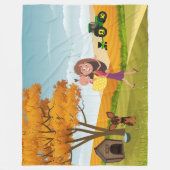 ハーベストハグ フリースブランケット (正面)