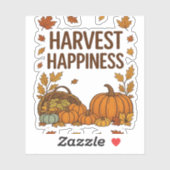 ハーベストハピネス – 秋カボチャ&紅葉D シール (シート)