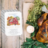 ハーベストバーンサンクスギビングディナーパーティー 招待状