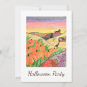 ハーベストパンプキンスフォークアートハローウィンパーティ 招待状 (正面)