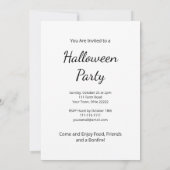 ハーベストパンプキンスフォークアートハローウィンパーティ 招待状 (裏面)