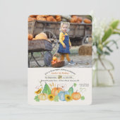 ハーベストパンプキンズ フォト招待状 招待状 (スタンド正面)