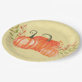 ハーベストパンプキントリオ ペーパープレート (アングル)