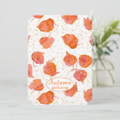 ハーベストパーティー紅葉秋の色 招待状 (スタンド正面)
