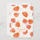 ハーベストパーティー紅葉秋の色 招待状 (正面)