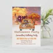 ハーベストピックアップトラックハロウィーン誕生日パーティー 招待状 (スタンド正面)