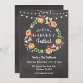 ハーベストフェスティバルカボチャークフローラ招待状 招待状 (正面/裏面)