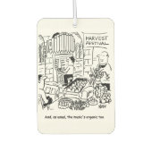 ハーベストフェスティバルギャグ。メッセージで個人用に設定する カーエアーフレッシュナー (正面)