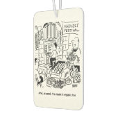 ハーベストフェスティバルギャグ。メッセージで個人用に設定する カーエアーフレッシュナー (左)