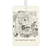 ハーベストフェスティバルギャグ。メッセージで個人用に設定する カーエアーフレッシュナー (裏面)