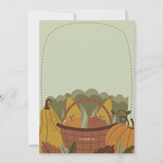 ハーベストフェスティバル招待状 招待状 (裏面)