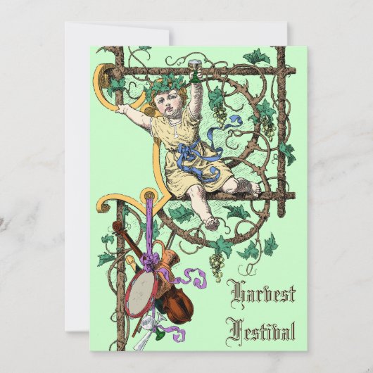 ハーベストフェスティバル秋ワインフェアヴィンテージスタイル 招待状 (正面)