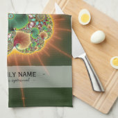 ハーベストフェスティバル-抽象芸術アート キッチンタオル (四つ折り)