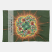 ハーベストフェスティバル-抽象芸術アート キッチンタオル (横)