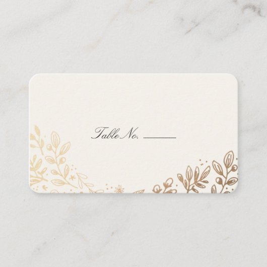 ハーベストフラワーズテーブル座席表 プレイスカード (正面)