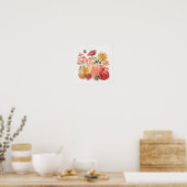 ハーベストブーケ ポスター (キッチン)