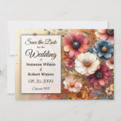 ハーベストペタルとペイントされたスカイ 招待状 (正面)