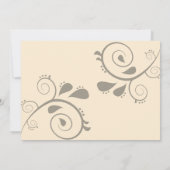 ハーベストペタルとペイントされたスカイ 招待状 (裏面)