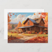 ハーベストホーム – 感謝祭 シーズンポストカード (正面/裏面)