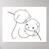 ハーベストマウス、ネズミのカラーリングページ ポスター (正面)