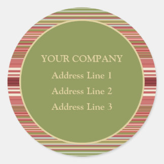 ハーベストムーングリーンH封筒用シール ラウンドシール