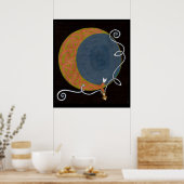 ハーベストムーンプリント ポスター (キッチン)