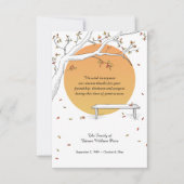 ハーベストムーン忌引サンキューカード 招待状 (正面)