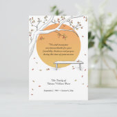 ハーベストムーン忌引サンキューカード 招待状 (スタンド正面)