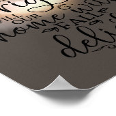 ハーベストムーン秋デライトシーブンブラウン ポスター (角)