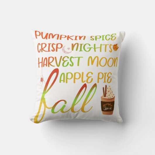 ハーベストムーン魔法秋Tシャツ クッション (正面)