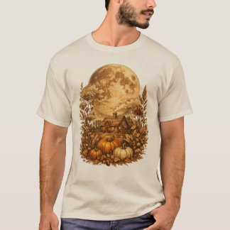 ハーベストムーン コテージコア ヴィンテージ ハロウィン Tシャツ
