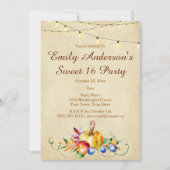 ハーベストライトスイート16誕生日 招待状 (正面)
