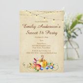 ハーベストライトスイート16誕生日 招待状 (スタンド正面)