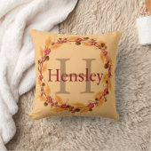 ハーベストリースカスタムモノグラム装飾用クッション クッション (ブランケット)