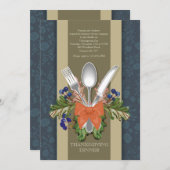 ハーベスト夕食招待状 招待状 (正面/裏面)