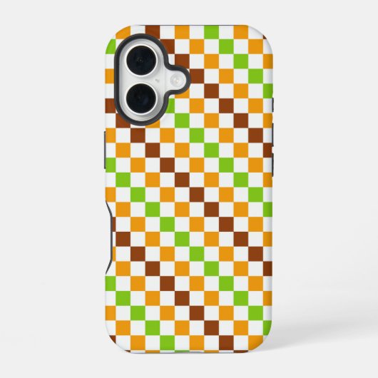 ハーベスト市松模様 iPhone 16ケース (裏面)