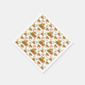 ハーベスト感謝祭紙 スタンダードカクテルナプキン (角)