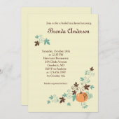 ハーベスト秋ブライダルシャワー招待 招待状 (正面/裏面)