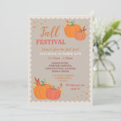 ハーベスト秋祭り パンプキン 紅葉 秋のイベント 招待状 (スタンド正面)