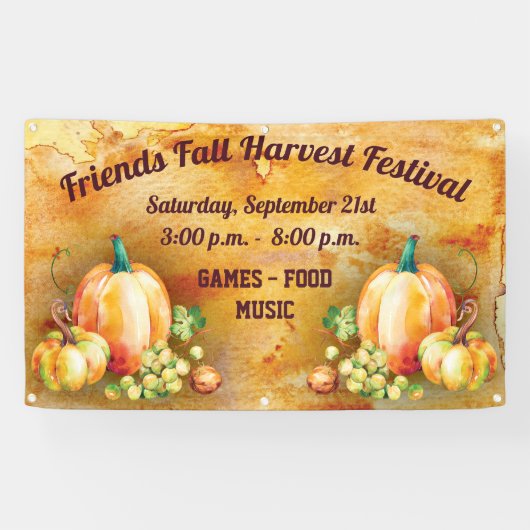 ハーベスト秋秋フェスティバル 横断幕 (横)