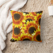 ハーベスト素朴ひまわり装飾用クッション クッション (ブランケット)