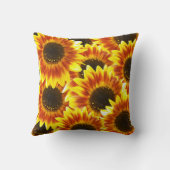 ハーベスト素朴ひまわり装飾用クッション クッション (裏面)