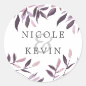 ハーベスト赤面 |紅葉結婚の色 ラウンドシール (正面)