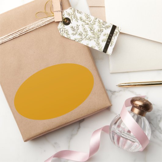 ハーベスト金ゴールドオーバルステッカー 楕円形シール (ギフト)