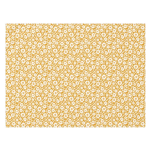 ハーベスト金ゴールドヴィンテージフラワーカスケードテーブルクロス テーブルクロス (正面(横))