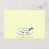 ハーベスト金ゴールド結婚ケルト結び目模様の挿入 エンクロージャーカード (裏面)