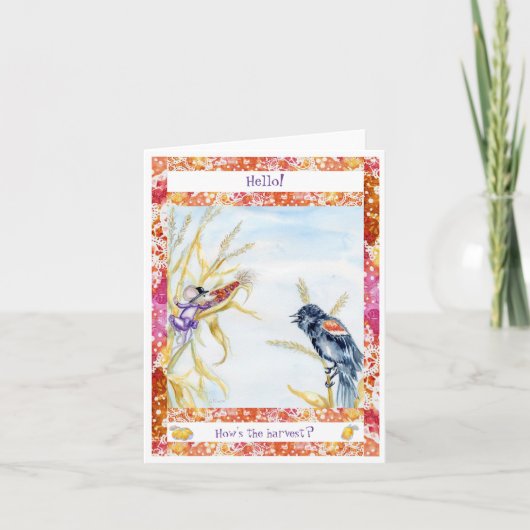 「ハーベスト」カード サンキューカード (正面)