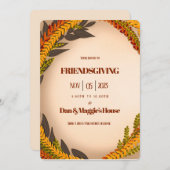 ハーベスト、サイズ：5" x 7"、紙：マット、封筒付き 招待状 (正面/裏面)