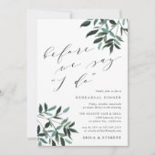 ハーベスト セージ リハーサル ディナー 招待状 (正面)